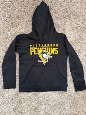 NHL Pittsburgh Penguins Black & Yellow Kids Hoodie